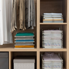 Organizador de armario apilable para camisetas, 5 bandejas, foto 2